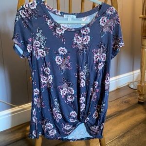 Floral Short Sleeves Tee from Nine Britton